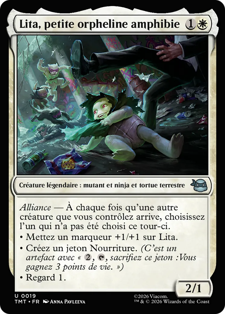 Lita, petite orpheline amphibie — Teenage Mutant Ninja Turtles — Magic: The Gathering