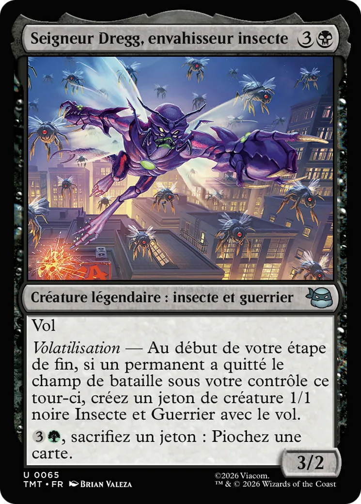 Seigneur Dregg, envahisseur insecte — Teenage Mutant Ninja Turtles — Magic: The Gathering