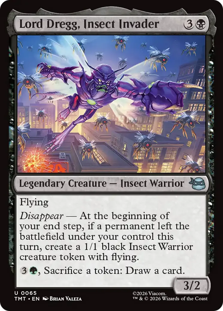 Seigneur Dregg, envahisseur insecte — Teenage Mutant Ninja Turtles — Magic: The Gathering