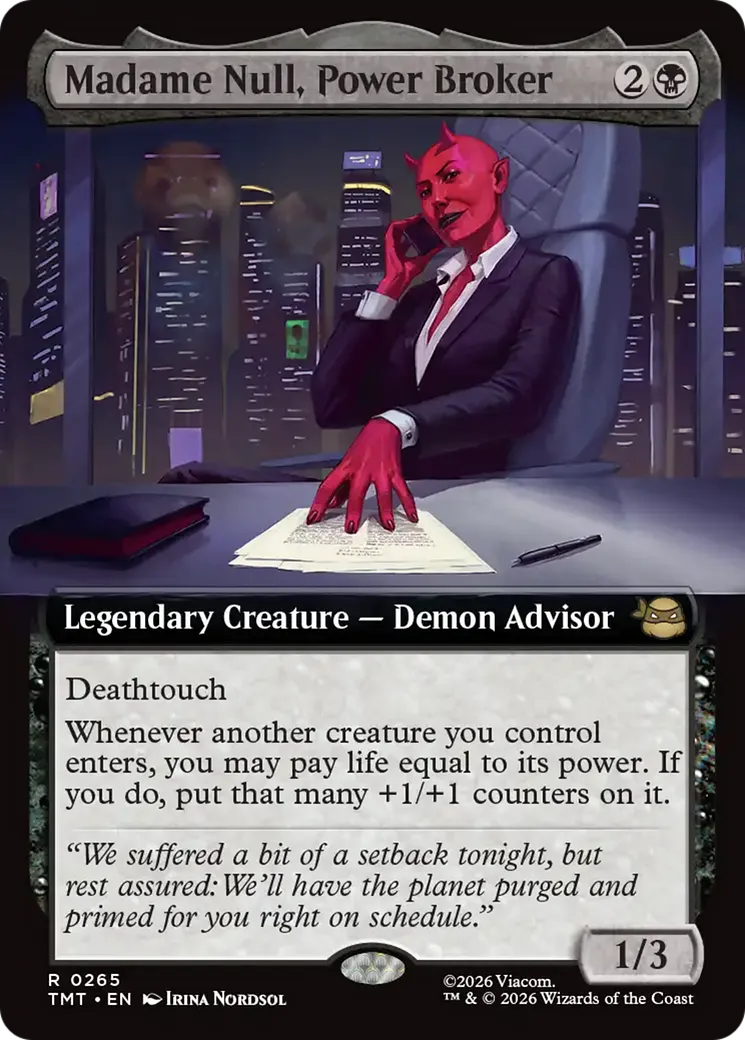 Madame Null, Power Broker — Teenage Mutant Ninja Turtles — Magic: The Gathering
