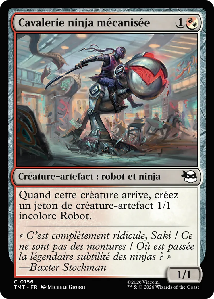 Cavalerie ninja mécanisée — Teenage Mutant Ninja Turtles — Magic: The Gathering