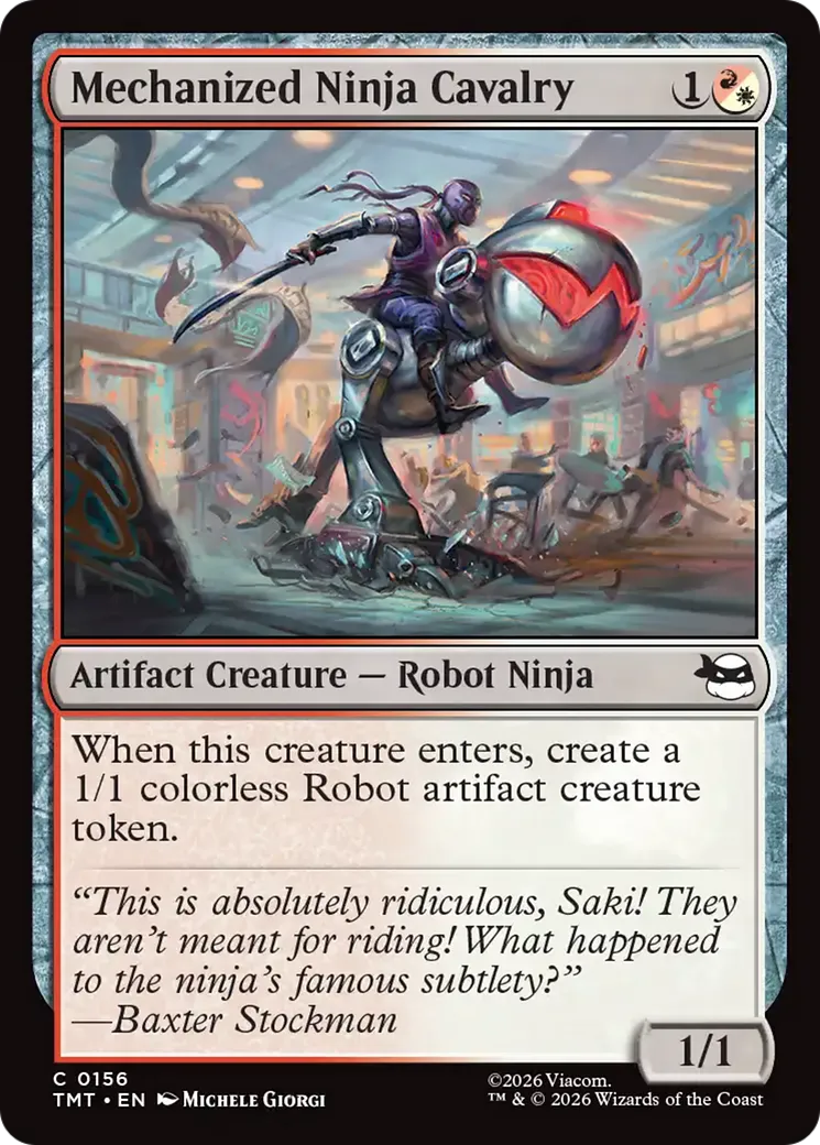 Mechanized Ninja Cavalry — Teenage Mutant Ninja Turtles — Magic: The Gathering