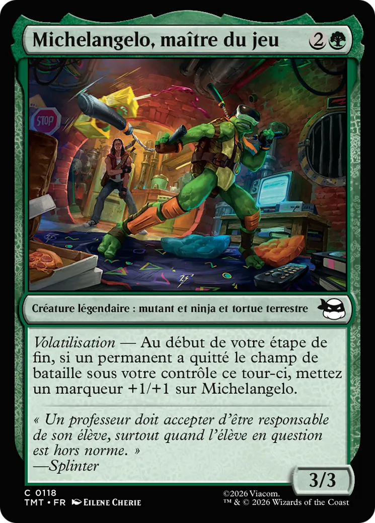 Michelangelo, maître du jeu — Teenage Mutant Ninja Turtles — Magic: The Gathering