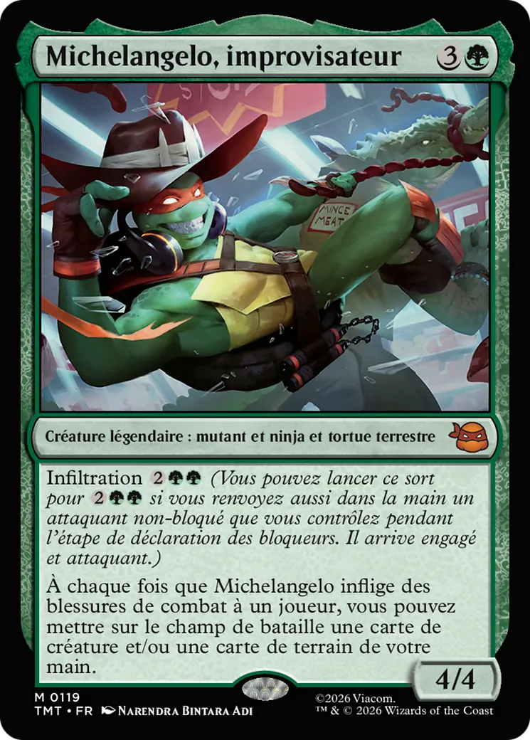 Michelangelo, improvisateur — Teenage Mutant Ninja Turtles — Magic: The Gathering