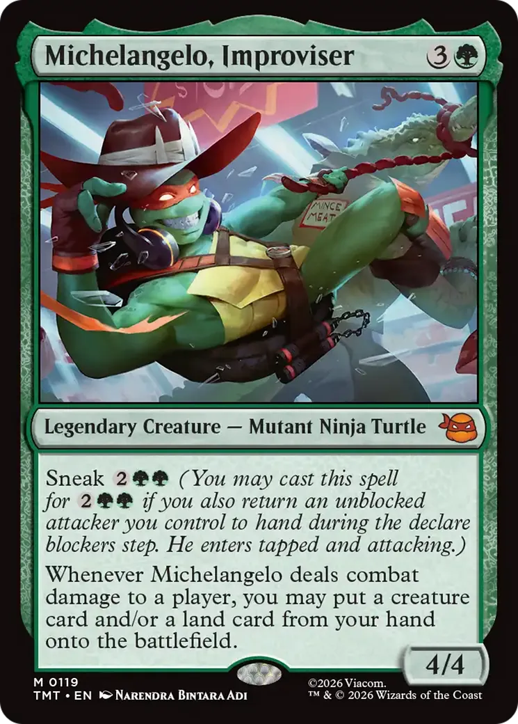 Michelangelo, Improviser — Teenage Mutant Ninja Turtles — Magic: The Gathering