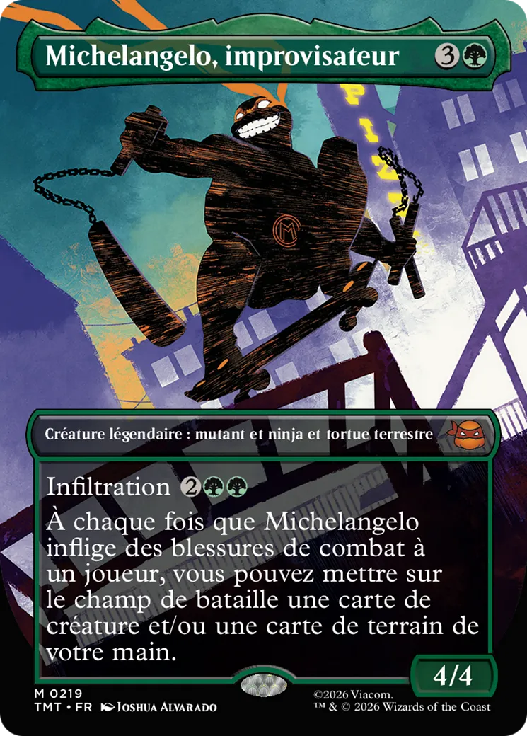 Michelangelo, improvisateur — Teenage Mutant Ninja Turtles — Magic: The Gathering