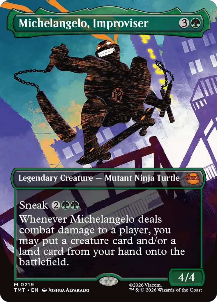 Michelangelo, Improviser — Teenage Mutant Ninja Turtles — Magic: The Gathering
