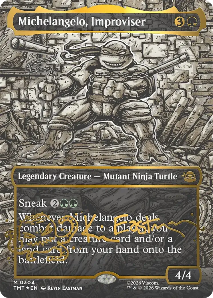 Michelangelo, Improviser — Teenage Mutant Ninja Turtles — Magic: The Gathering