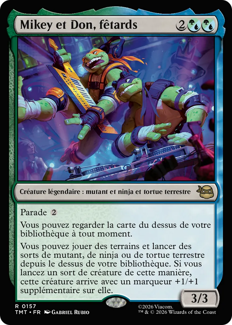 Mikey et Don, fêtards — Teenage Mutant Ninja Turtles — Magic: The Gathering