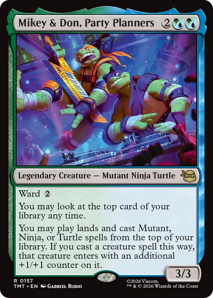 Mikey et Don, fêtards — Teenage Mutant Ninja Turtles — Magic: The Gathering