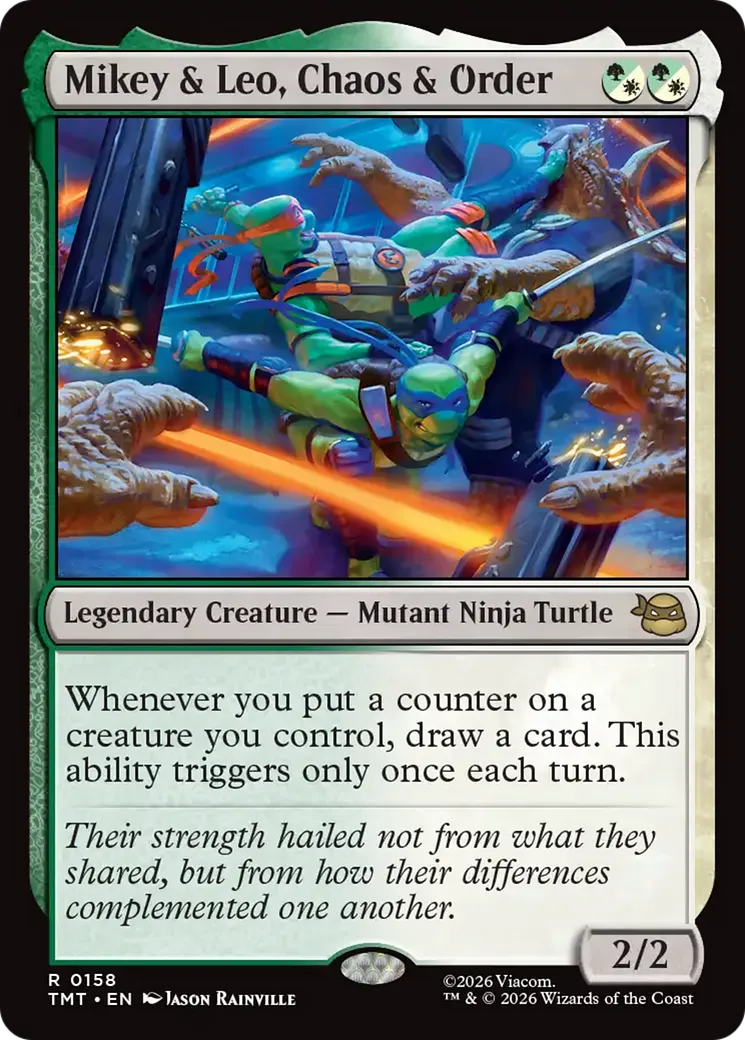 Mikey & Leo, Chaos & Order — Teenage Mutant Ninja Turtles — Magic: The Gathering