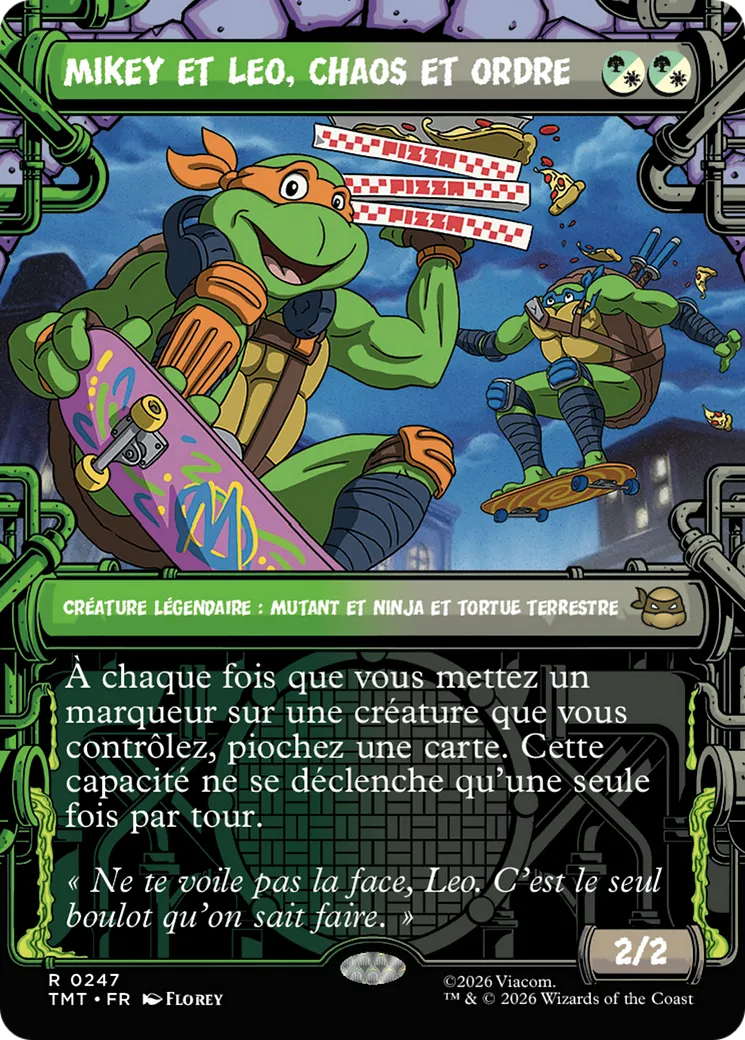 Mikey et Leo, chaos et ordre — Teenage Mutant Ninja Turtles — Magic: The Gathering
