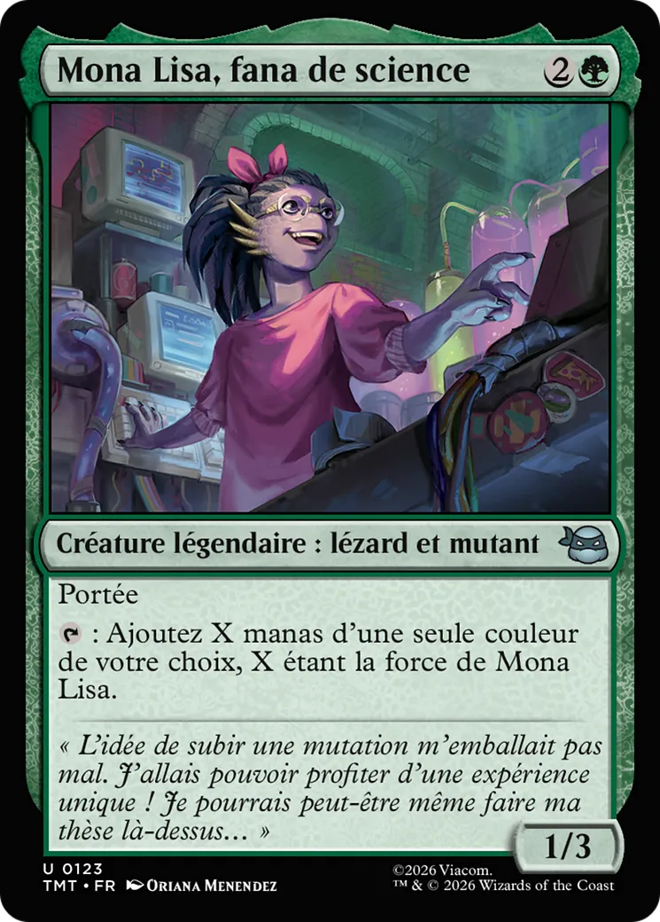 Mona Lisa, fana de science — Teenage Mutant Ninja Turtles — Magic: The Gathering