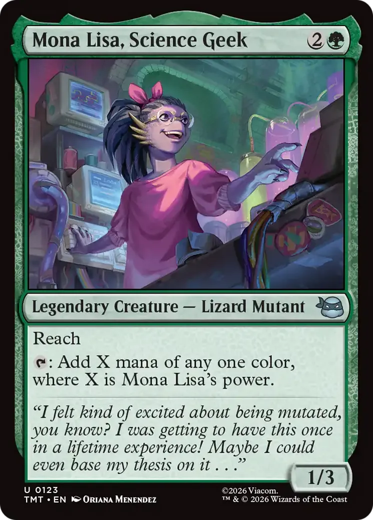 Mona Lisa, Science Geek — Teenage Mutant Ninja Turtles — Magic: The Gathering