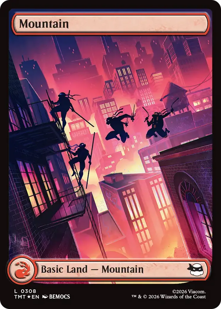 Mountain — Teenage Mutant Ninja Turtles — Magic: The Gathering