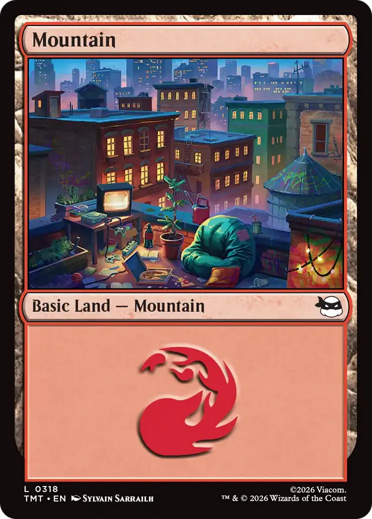 Mountain — Teenage Mutant Ninja Turtles — Magic: The Gathering