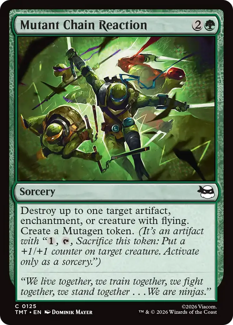 Réaction en chaîne mutante — Teenage Mutant Ninja Turtles — Magic: The Gathering