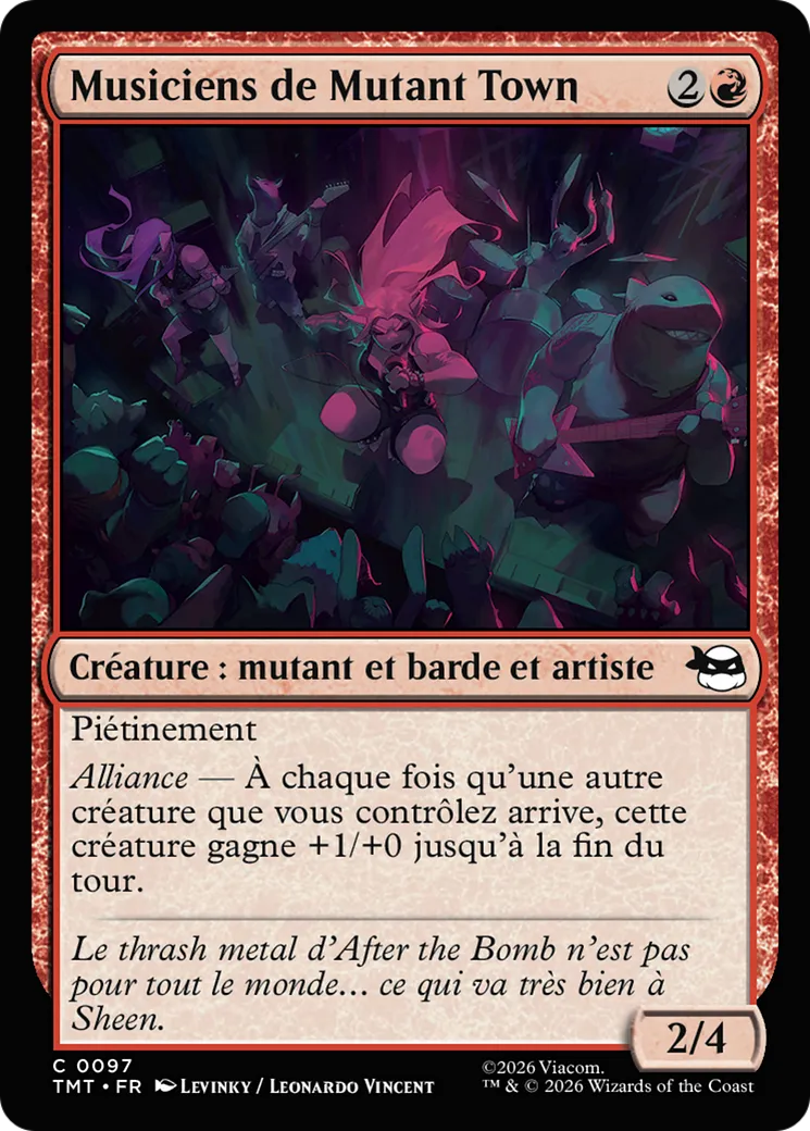 Musiciens de Mutant Town — Teenage Mutant Ninja Turtles — Magic: The Gathering