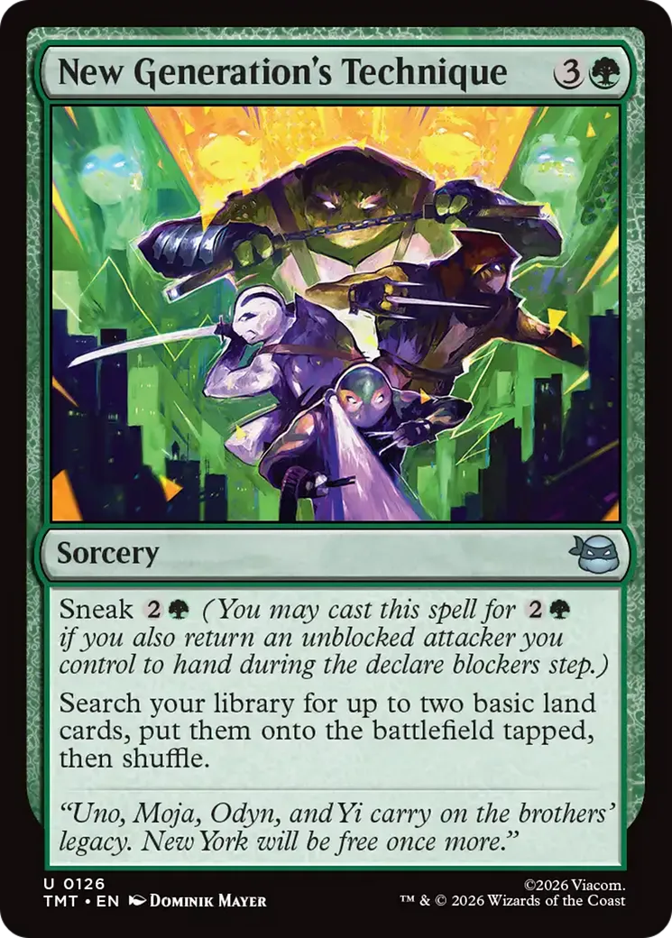 New Generation's Technique — Teenage Mutant Ninja Turtles — Magic: The Gathering