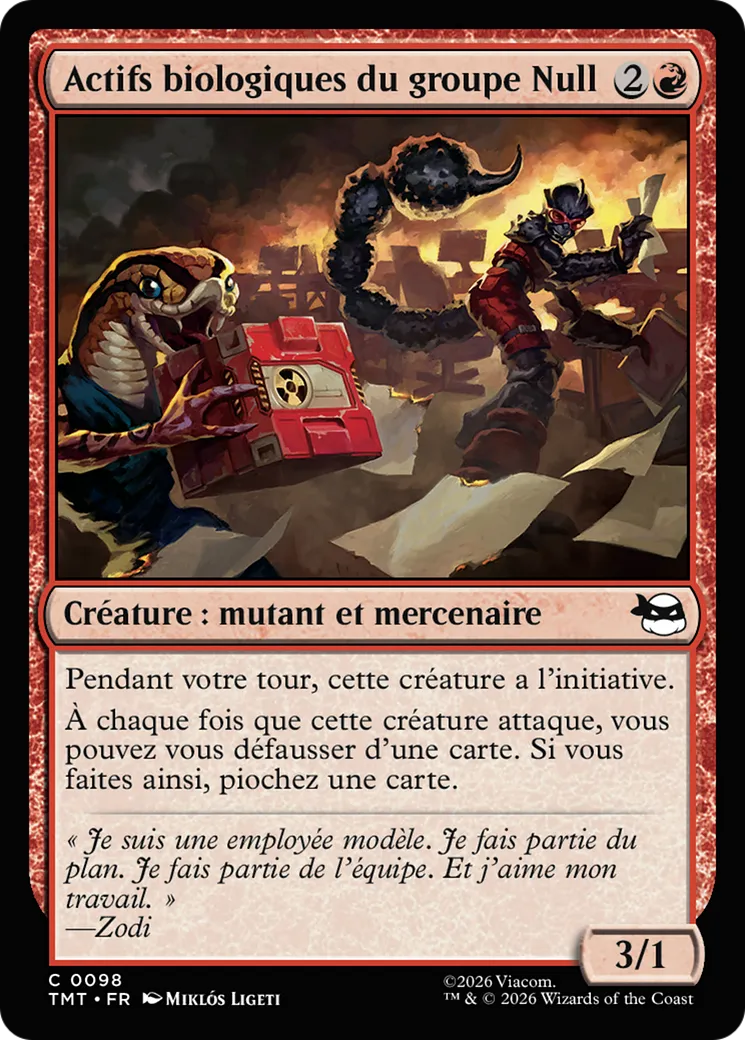 Actifs biologiques du groupe Null — Teenage Mutant Ninja Turtles — Magic: The Gathering