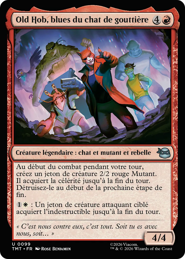 Old Hob, blues du chat de gouttière — Teenage Mutant Ninja Turtles — Magic: The Gathering