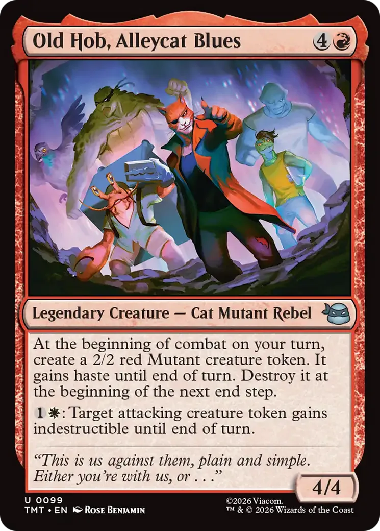 Old Hob, blues du chat de gouttière — Teenage Mutant Ninja Turtles — Magic: The Gathering