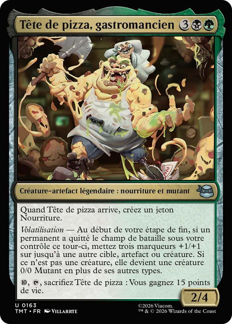 Tête de pizza, gastromancien — Teenage Mutant Ninja Turtles — Magic: The Gathering