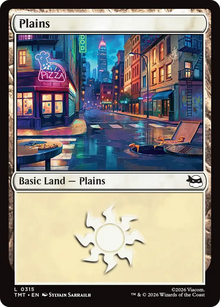 Plains — Teenage Mutant Ninja Turtles — Magic: The Gathering