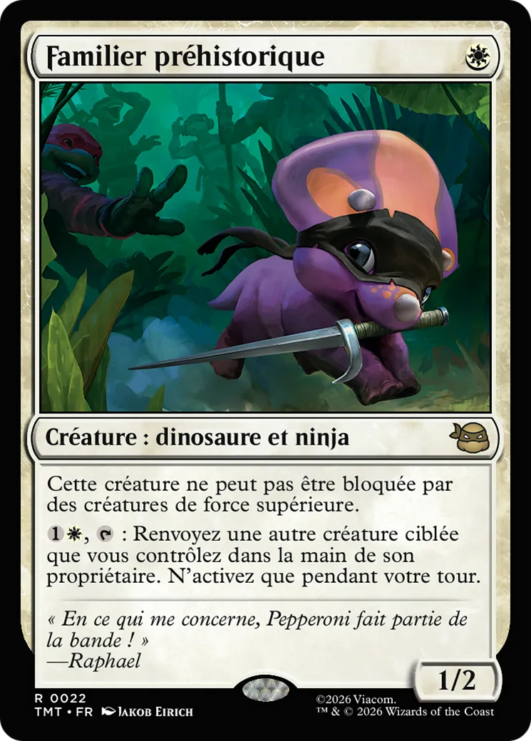 Familier préhistorique — Teenage Mutant Ninja Turtles — Magic: The Gathering