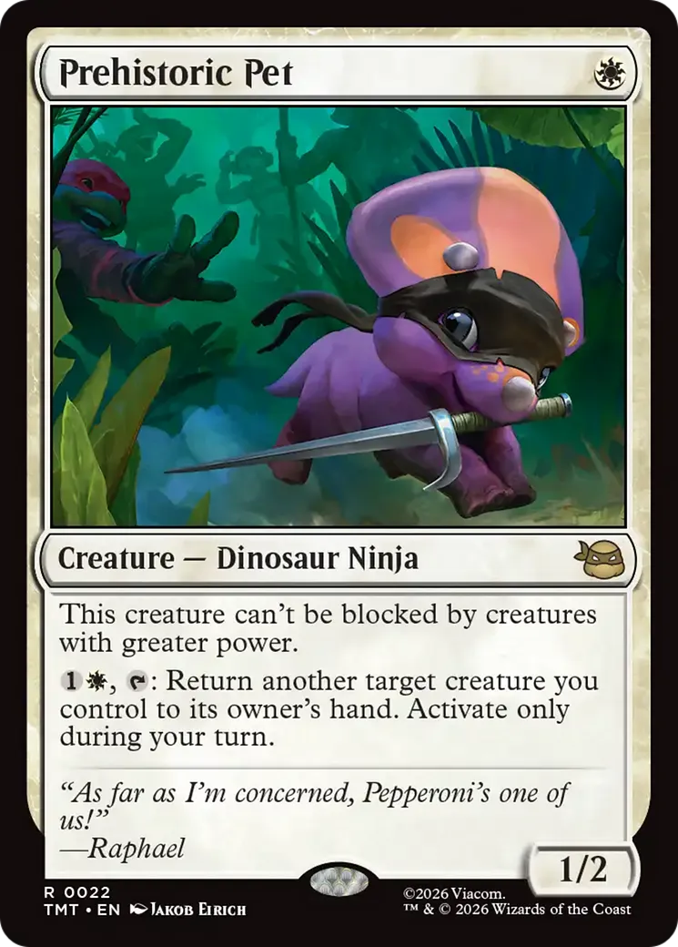 Familier préhistorique — Teenage Mutant Ninja Turtles — Magic: The Gathering