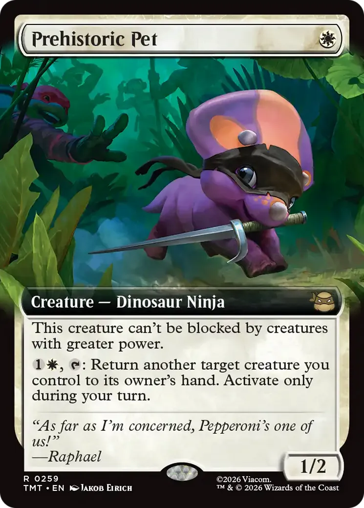 Prehistoric Pet — Teenage Mutant Ninja Turtles — Magic: The Gathering
