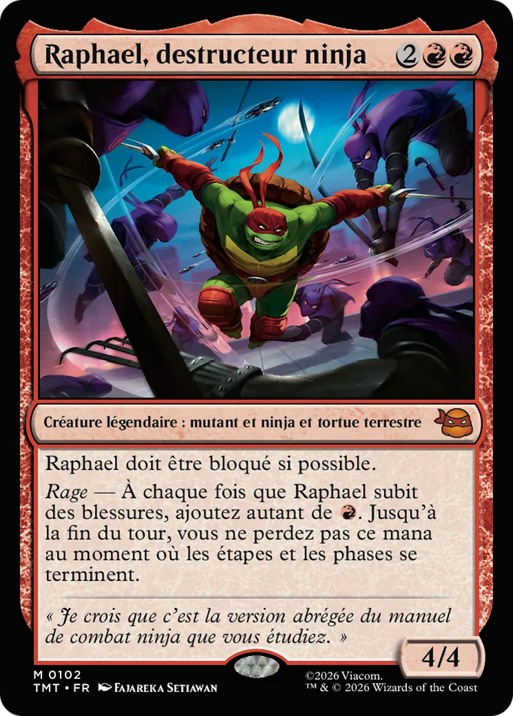 Raphael, destructeur ninja from Teenage Mutant Ninja Turtles - Magic: The Gathering