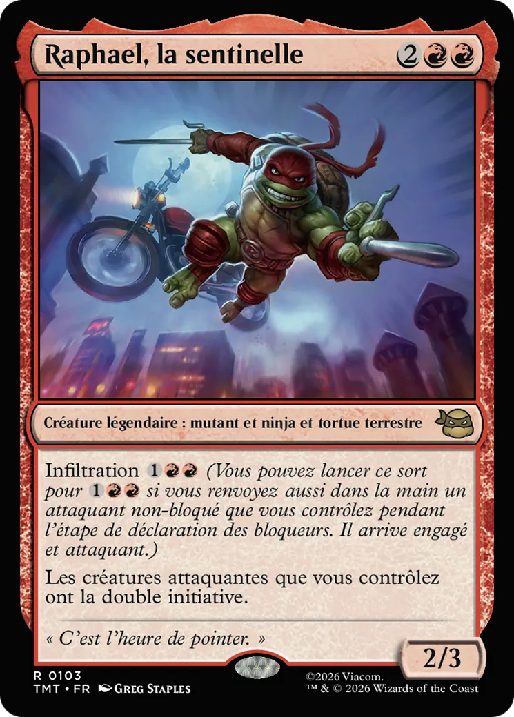 Raphael, la sentinelle — Teenage Mutant Ninja Turtles — Magic: The Gathering