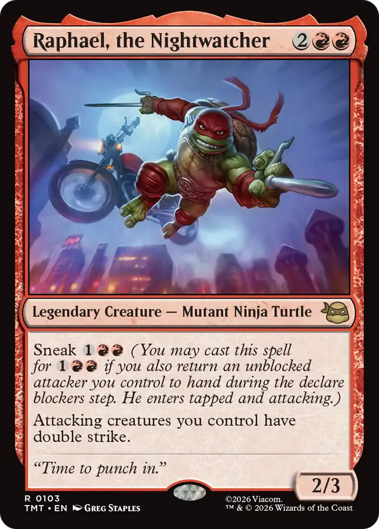 Raphael, la sentinelle — Teenage Mutant Ninja Turtles — Magic: The Gathering
