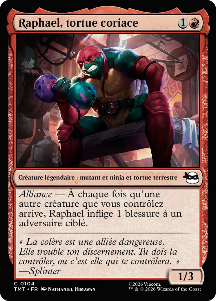 Raphael, tortue coriace — Teenage Mutant Ninja Turtles — Magic: The Gathering