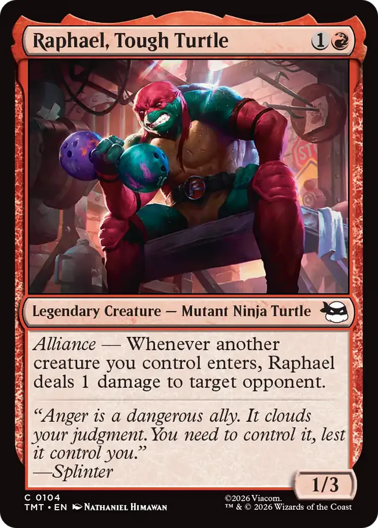 Raphael, tortue coriace — Teenage Mutant Ninja Turtles — Magic: The Gathering