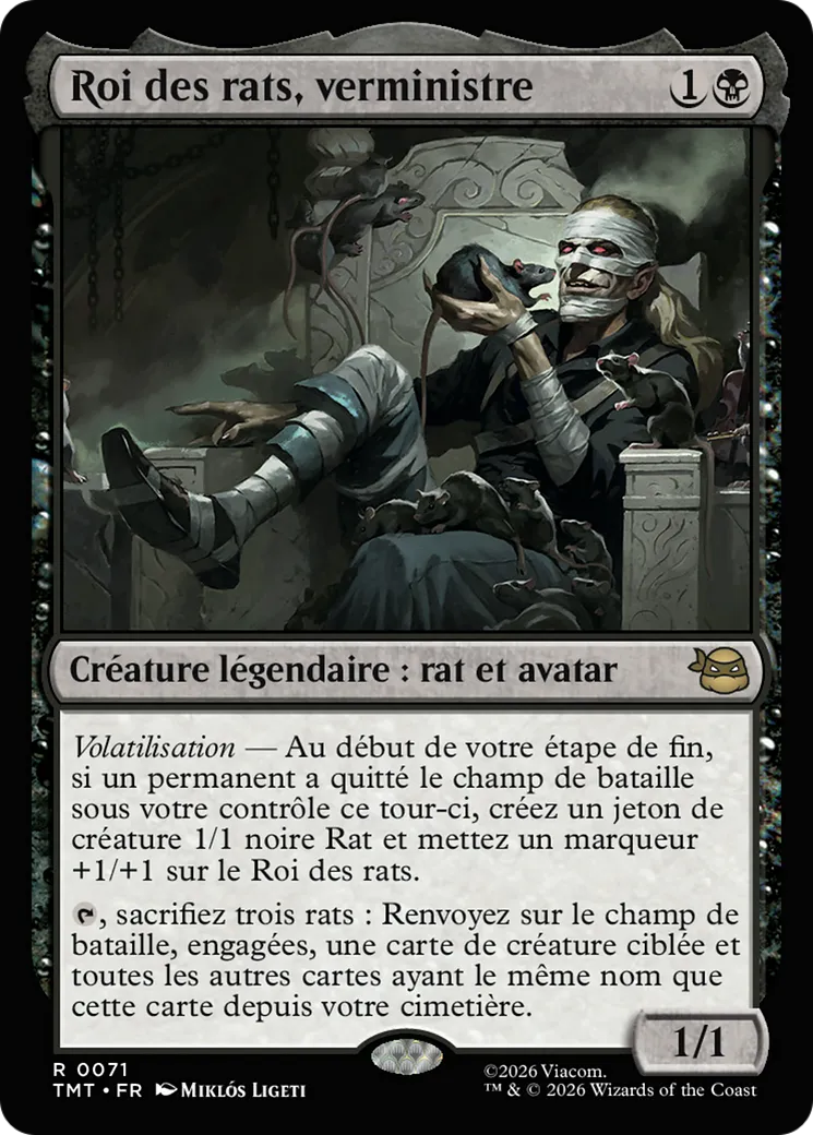 Roi des rats, verministre — Teenage Mutant Ninja Turtles — Magic: The Gathering