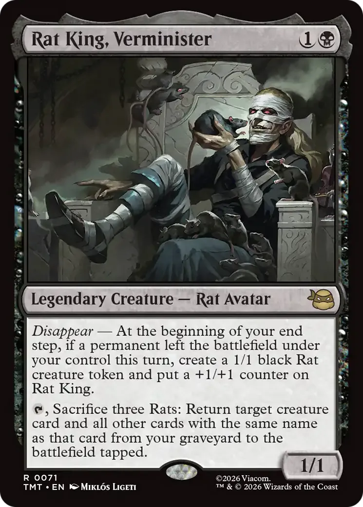 Rat King, Verminister — Teenage Mutant Ninja Turtles — Magic: The Gathering