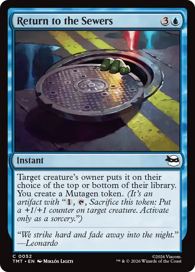 Retour aux égouts — Teenage Mutant Ninja Turtles — Magic: The Gathering