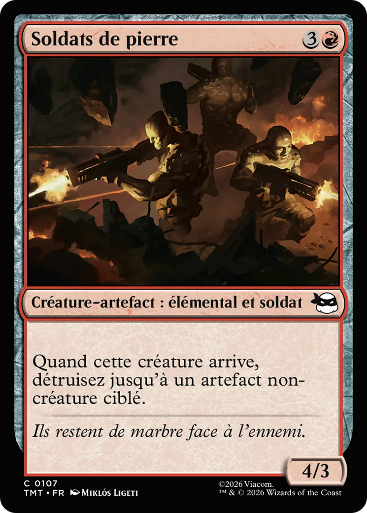 Soldats de pierre — Teenage Mutant Ninja Turtles — Magic: The Gathering