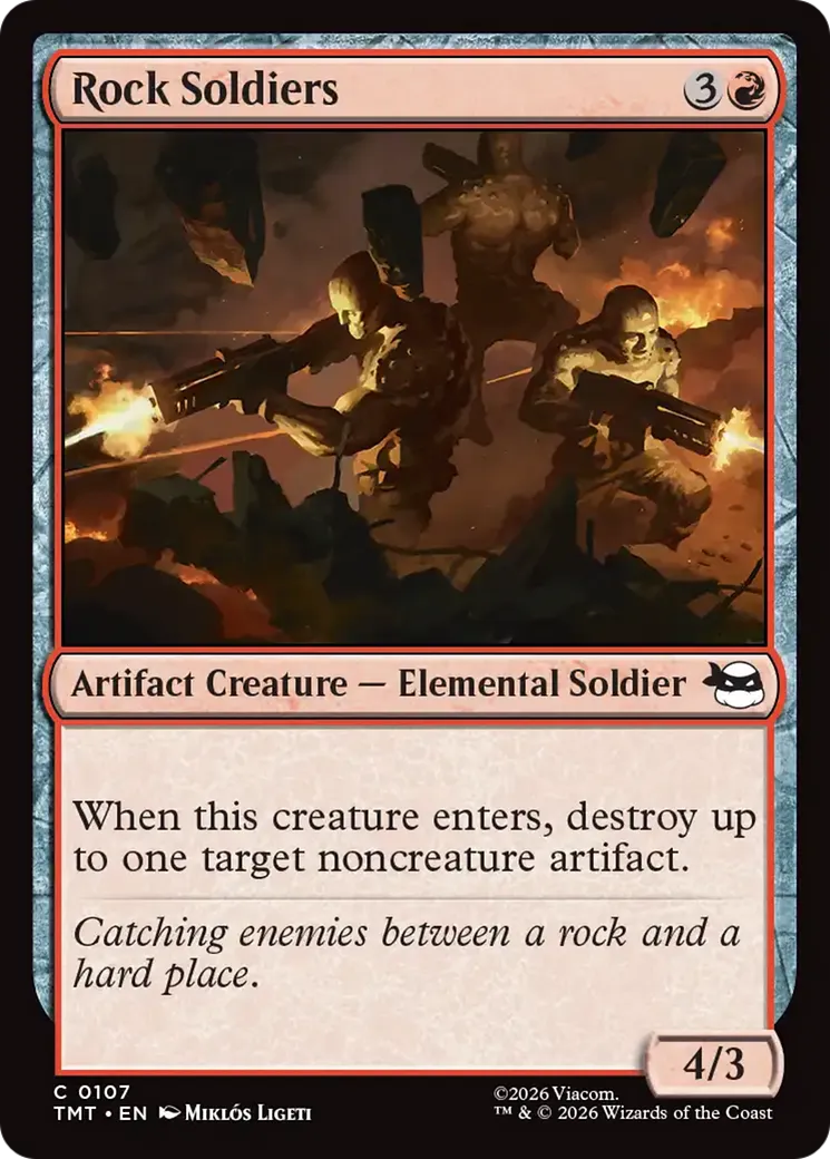 Soldats de pierre — Teenage Mutant Ninja Turtles — Magic: The Gathering