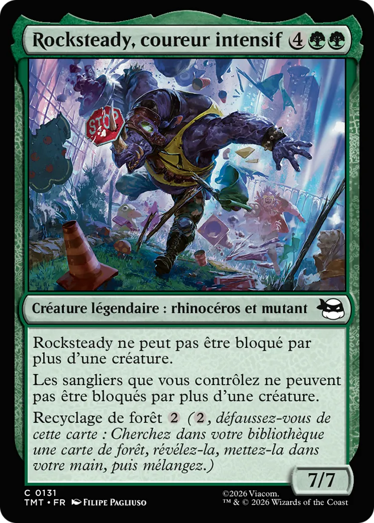 Rocksteady, coureur intensif — Teenage Mutant Ninja Turtles — Magic: The Gathering