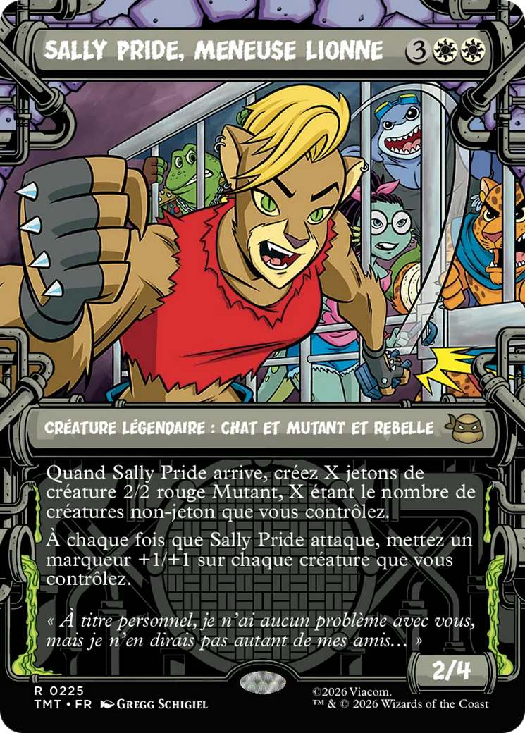Sally Pride, meneuse lionne — Teenage Mutant Ninja Turtles — Magic: The Gathering