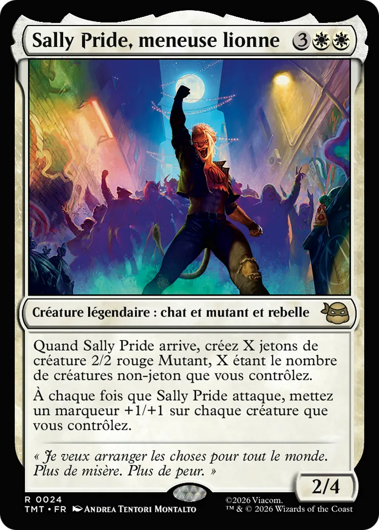 Sally Pride, meneuse lionne — Teenage Mutant Ninja Turtles — Magic: The Gathering