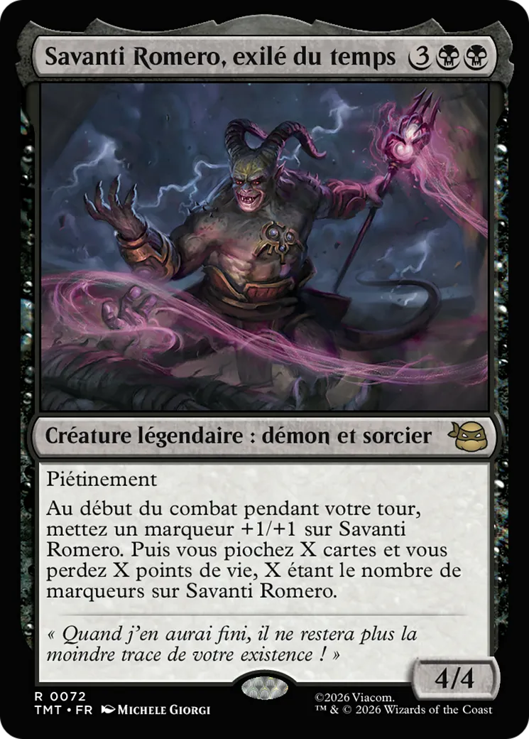 Savanti Romero, exilé du temps — Teenage Mutant Ninja Turtles — Magic: The Gathering