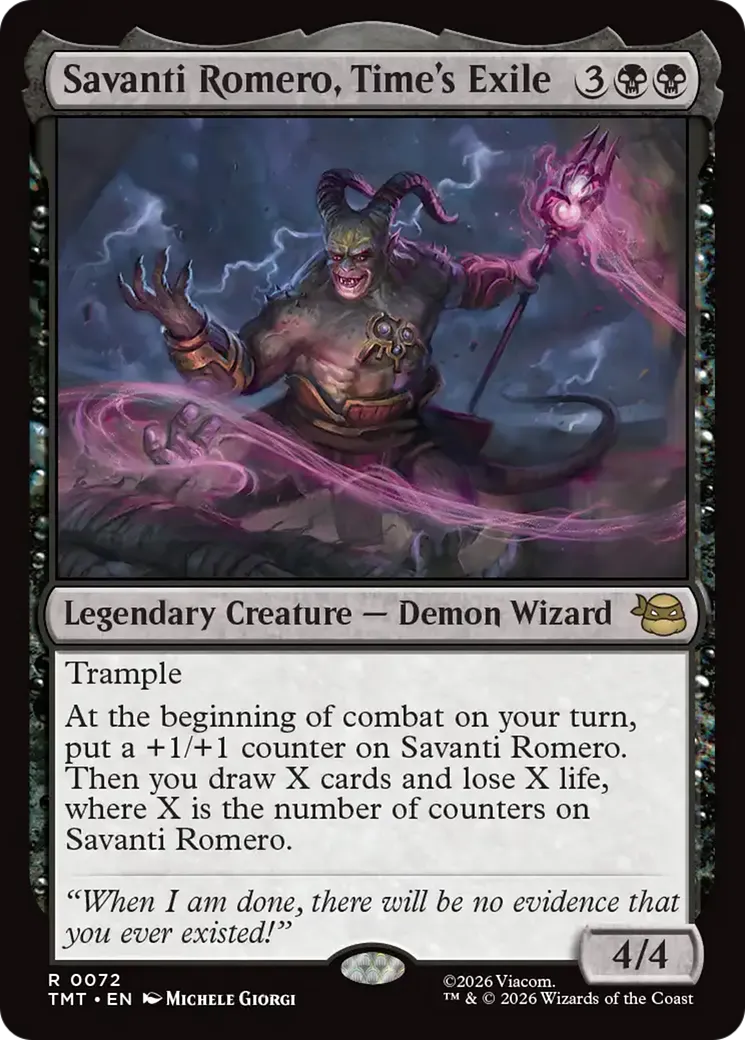 Savanti Romero, exilé du temps — Teenage Mutant Ninja Turtles — Magic: The Gathering