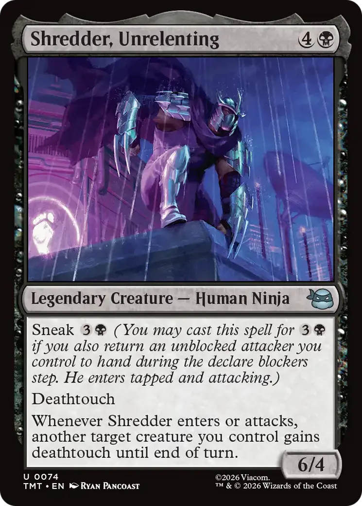 Shredder, Unrelenting — Teenage Mutant Ninja Turtles — Magic: The Gathering