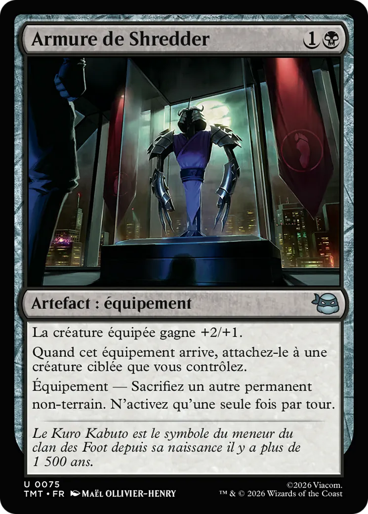 Armure de Shredder — Teenage Mutant Ninja Turtles — Magic: The Gathering