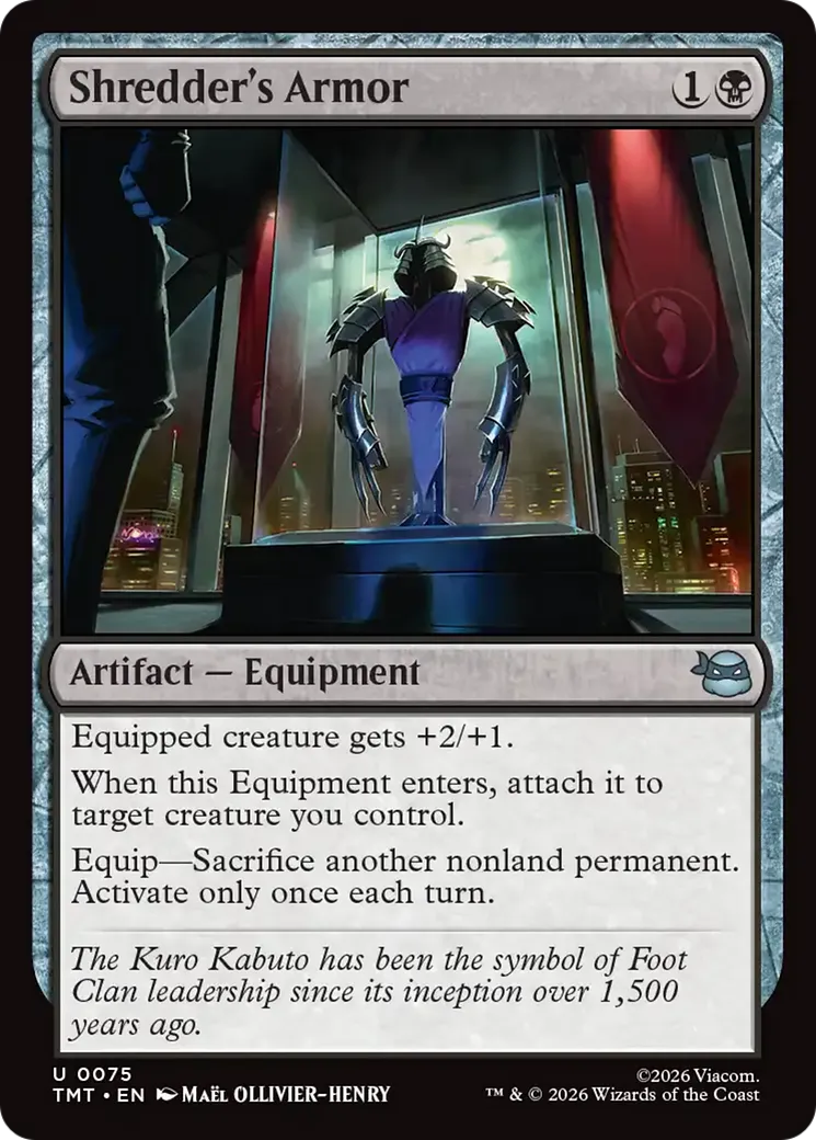 Armure de Shredder — Teenage Mutant Ninja Turtles — Magic: The Gathering