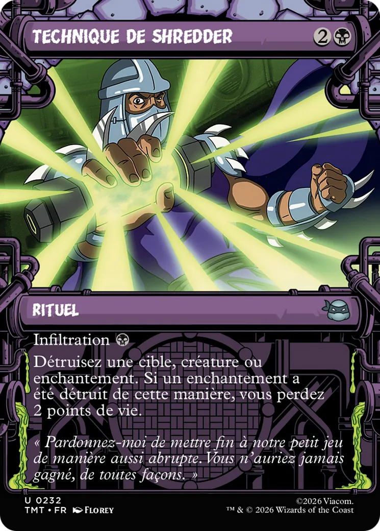 Technique de Shredder from Teenage Mutant Ninja Turtles - Magic: The Gathering